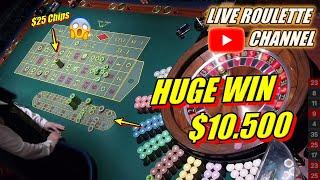  LIVE ROULETTE | Watch Biggest Win 10.500 In Fantastic Vegas Casino  $25 Chips Bets  2025-01-11