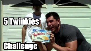 5 Hostess Twinkies In 1 Minute Challenge - W/ FreakEating