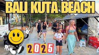 Exploring the Beachfront of Bali: Kuta Beach Walk Today 2025