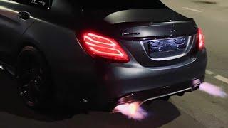 C63s Amg 750Hp+ Stage 3 - Insane Loud exhaust sound fire