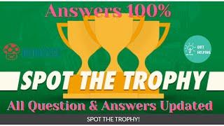 Spot the Trophy Quiz Answers 100 % | BeQuizzed | quizhelping.in