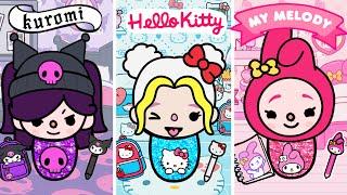 Kuromi, My Melody ve Hello Kitty Doğumda Ayrıldı | Toca Boca vs Avatar World