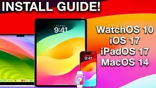 HOW TO DOWNLOAD iOS 17 BETA, iPadOS 17, WatchOS 10 & MacOS 14 Sonoma NOW!