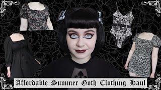 AFFORDABLE SUMMER GOTHIC CLOTHING HAUL - NEW LOOK - GOTH ALTERNATIVE DARK FLORAL FASHION