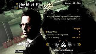 NFS Most Wanted Gameplay - Blacklist 10 Race, Milestones, Bounty Completed.