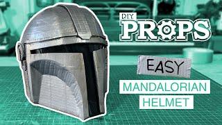 Easy DIY Cardboard MANDALORIAN Helmet | FREE TEMPLATES