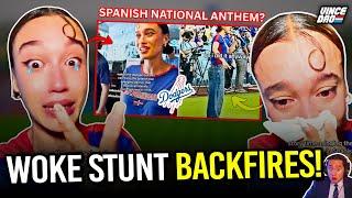Anti-Trump Singer BREAKS DOWN IN TEARS After LA Dodgers BAN Her for Illegal Immigration Protest