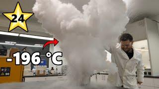 Finale: Experiments with Liquid NITROGEN (-196 °C COLD) [𝟰𝗞] | JJChemistry