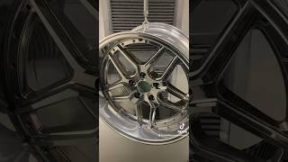 Powder Coating Esr Wheels in Super Chrome plus by @prismaticpowders #powdercoating #powdercoat