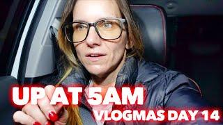 UP AT 5 AM | Vlogmas Day 14 | Family 5 Vlogs