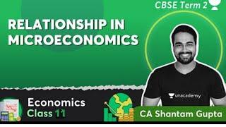 Relationship in Microeconomics | Class 11 Economics | Shantam Gupta |Unacademy CBSE Commerce 11 & 12