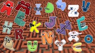 DESTROY ALL 3D ALPHABET LORE FAMILY in BIG MAZE Garry's Mod