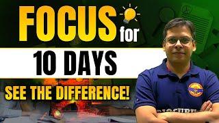 Focus for 10 Days - Boost Your NEET Biology Prep | Bioguru NEET Study Tips