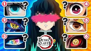 УГАДАЙТЕ глаза ПЕРСОНАЖА из DEMON SLAYER ️ Викторина 3 сезона Kimetsu no Yaiba! ⭐