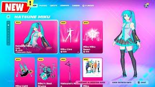 Hatsune Miku Skin, Emotes & Bundle Item Shop Fortnite