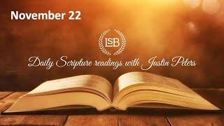 Daily Bible Reading November 22