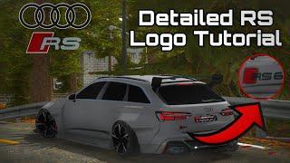 Audi RS Detailed Logo Tutorial | Car Parking Multiplayer