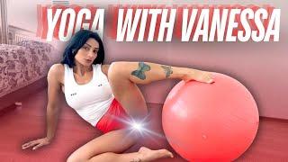 [4K USA] Yoga for Wide Hips | Stretching for Open Legs with Fitball