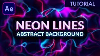 Neon Lines Abstract Looping Background | After Effects Tutorial