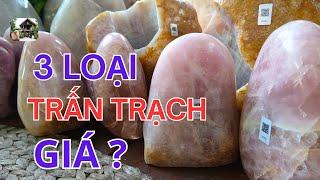 3 Loại trụ đá thạch anh hồng và giá tại kho đá phong thủy Nhà Sàn Tây Nguyên