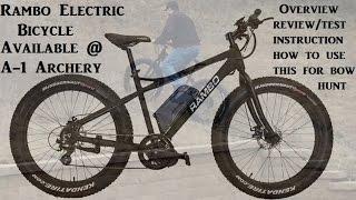 Rambo Electric Bike Review Test how to use a bike for bow hunting deer exapand your options