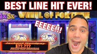 $100 WHEEL OF FORTUNE - BIGGEST JACKPOT LINE HIT!!!| HIGH LIMIT FRIDAY!!!  | 