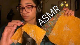 ASMR- Beeswax Wrap Triggers.. tapping & scratching || Mia Marie 