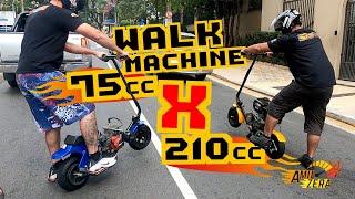 Teste comparativo Walk Machine 210cc X Walk Machine 75cc .