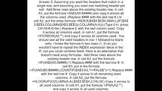 Excel - Return all column headers if columns do not contain TRUE