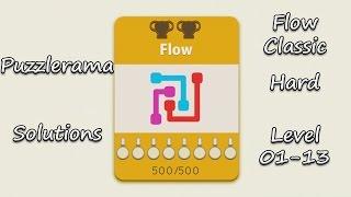 Puzzlerama Solutions - Flow Classic Hard ( Level 01-13 )