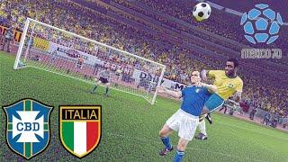 RETRO STYLE WORLD CUP FINAL 1970! - BRAZIL V ITALY!