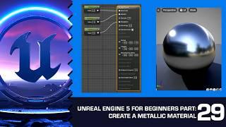 Creating a Chrome Material in UE5: Unreal Engine 5 for Beginners #29