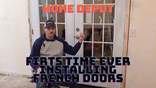 DIY HOME DEPOT FRENCH DOOR INSTALLATION