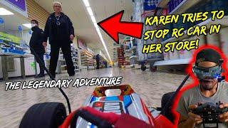 Crazy Lady Tries To Stop FPV RC Car In N Out Troll Prank!!!