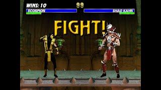 Ultimate Mortal Kombat 3 - Scorpion (No Damage) (Very Hard/Master Ladder II)