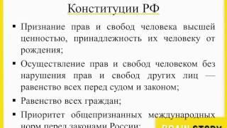 7.9.2  Права и свободы человека и гражданина в РФ