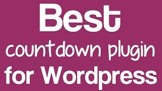 Best countdown plugin for Wordpress