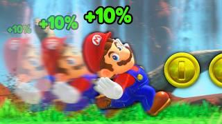 Mario but he gets Faster Every Coin