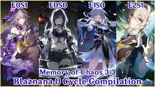MOC Floor 12 - Blaznana 0 Cycle Compilation Ft: Herta Acheron Jingliu Firefly | Honkai Star Rail 3.3