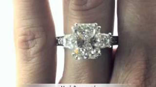 7.03ct Radiant Cut Diamond Engagement Anniversary Ring - Mark Broumand