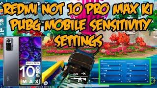 Redmi not 10 pro max pubg sensitivity settings || zero recoil sensitivity settings