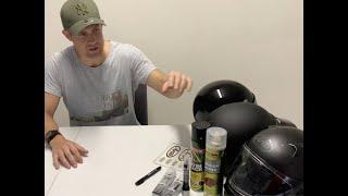 Repairing a damaged helmet