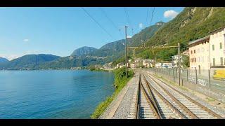  4K Cab Ride Mendrisio - Bellinzona - Olten - Cornaux, Switzerland [08.2019]