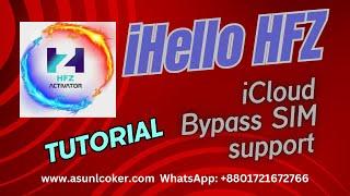 iHello HFZ iCloud Bypass SN Change Tutorial - iCloud bypass sim working