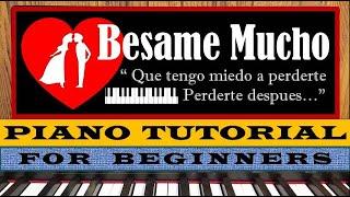 How to Play "Besame Mucho" by Consuelo Velazquez | EASY Piano Tutorial (for beginners)