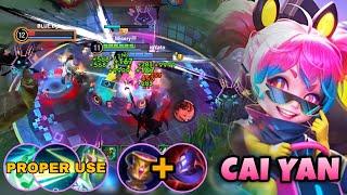 HOW TO USE CAI YAN SKILLS PROPERLY + ROTATION IN HIGH RANK!!! | CAI YAN BUILD & ARCANA TUTORIAL