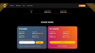 how to make BNB staking website