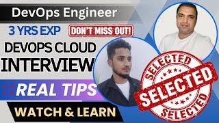 3 Years Experienced Devops Cloud engineer Live Interview #devopsinterview #devopsengineer #devops