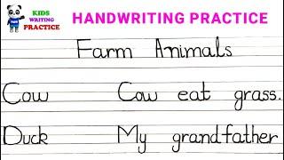 Handwriting practice for kids | Writing skills in english | handwriting practice