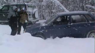 Старый Новый год с внедорожниками КПП.